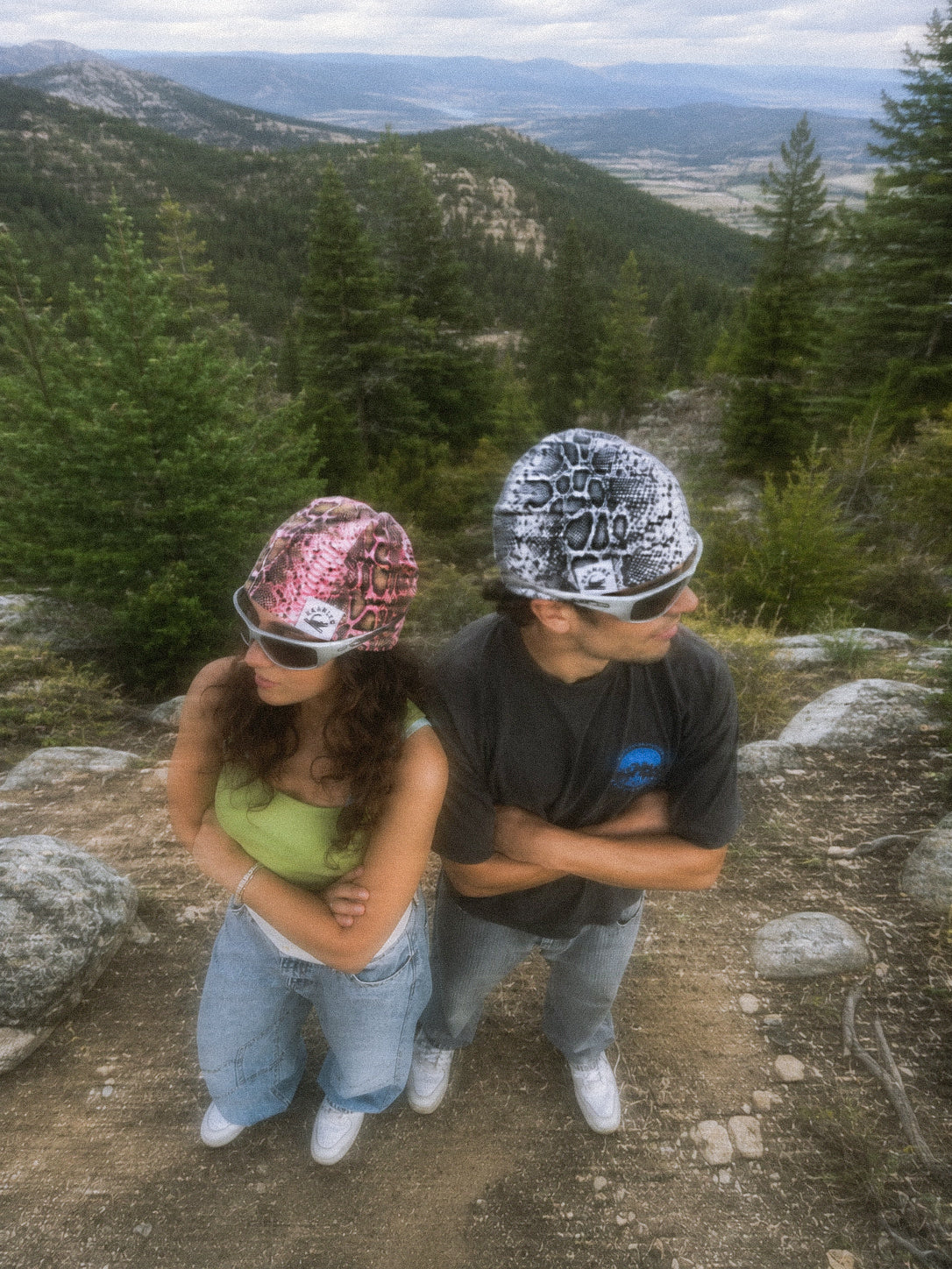 Pink Snake Skull Cap | Polartec Fleece