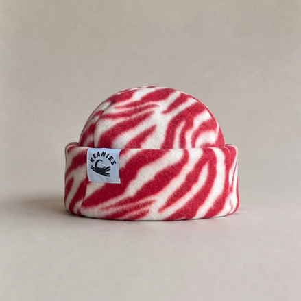 Red Zebra Fisherman Beanie
