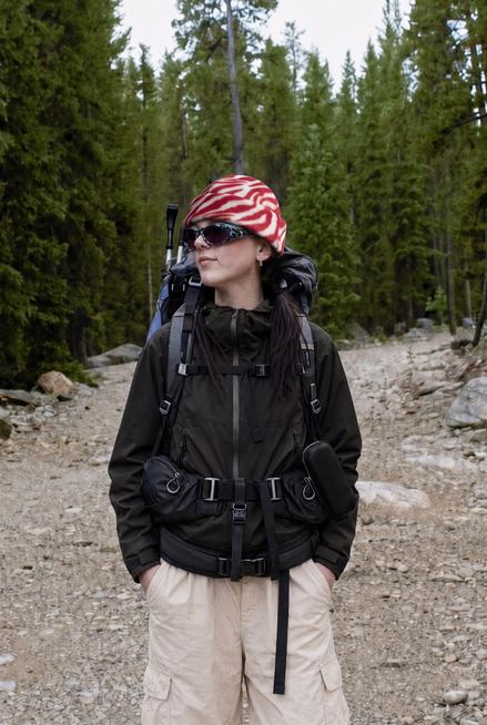 Red Zebra Fisherman Beanie