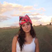 Pink camo four point beanie