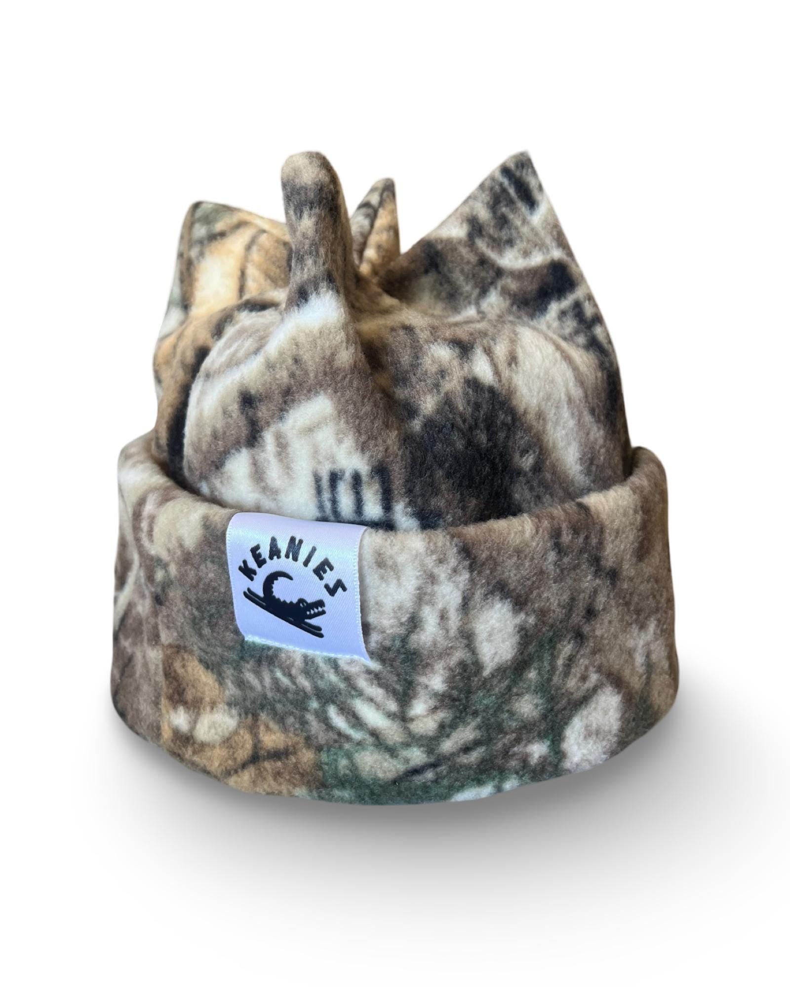 Camo Four Point Fleece Beanie | Custom fit