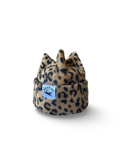 Cheetah Print Four Point Beanie | Custom Fit
