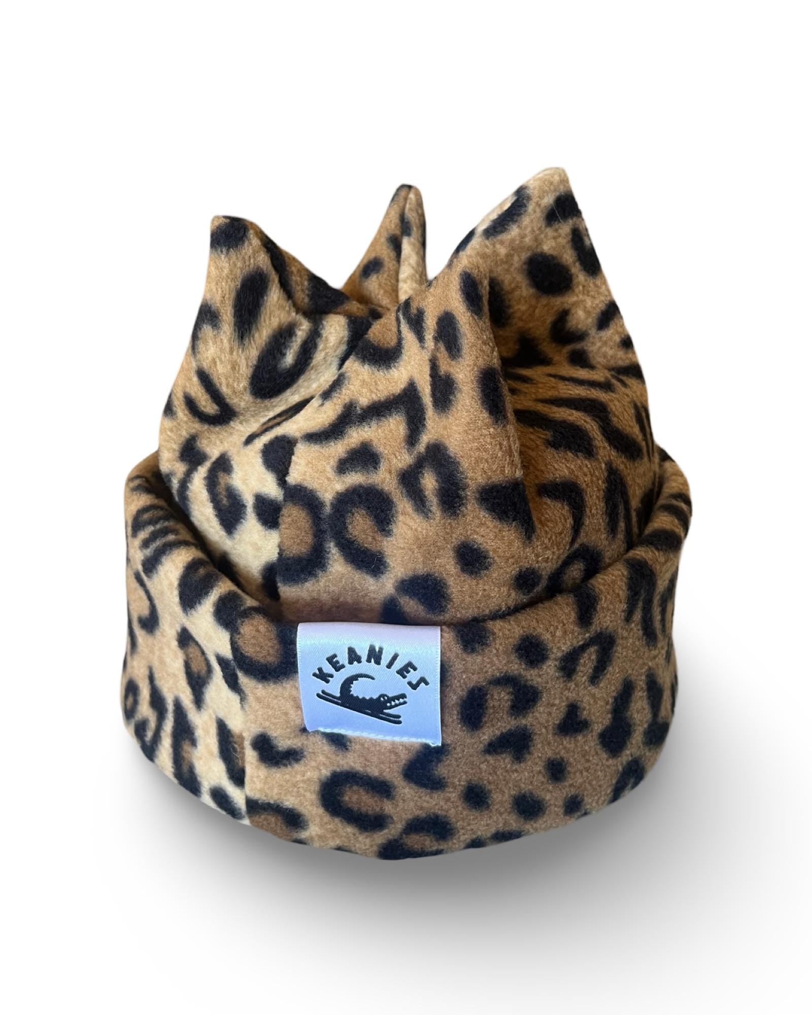 Cheetah Print Four Point Beanie | Custom Fit
