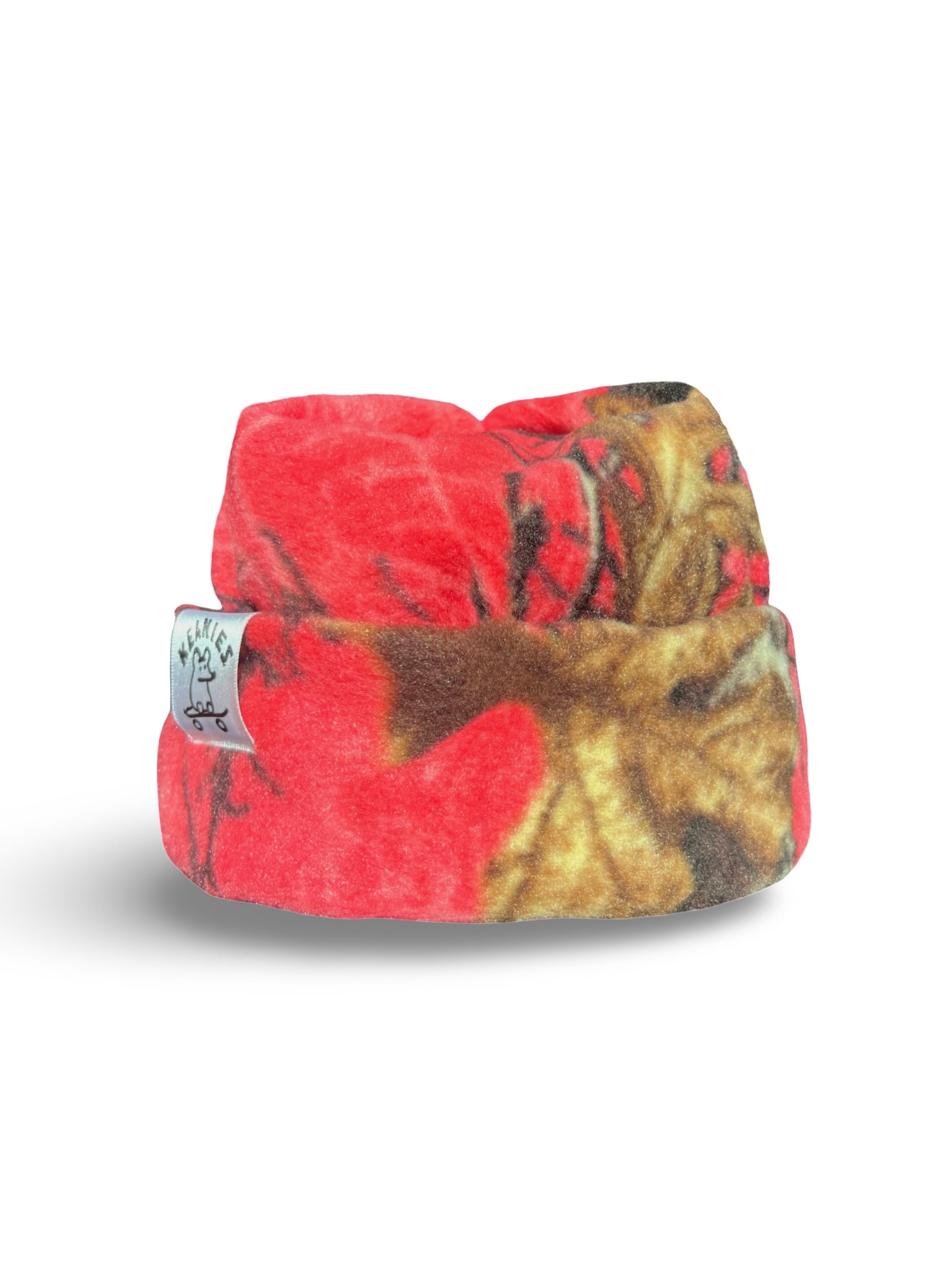 Pink Camo Box-Top Beanie