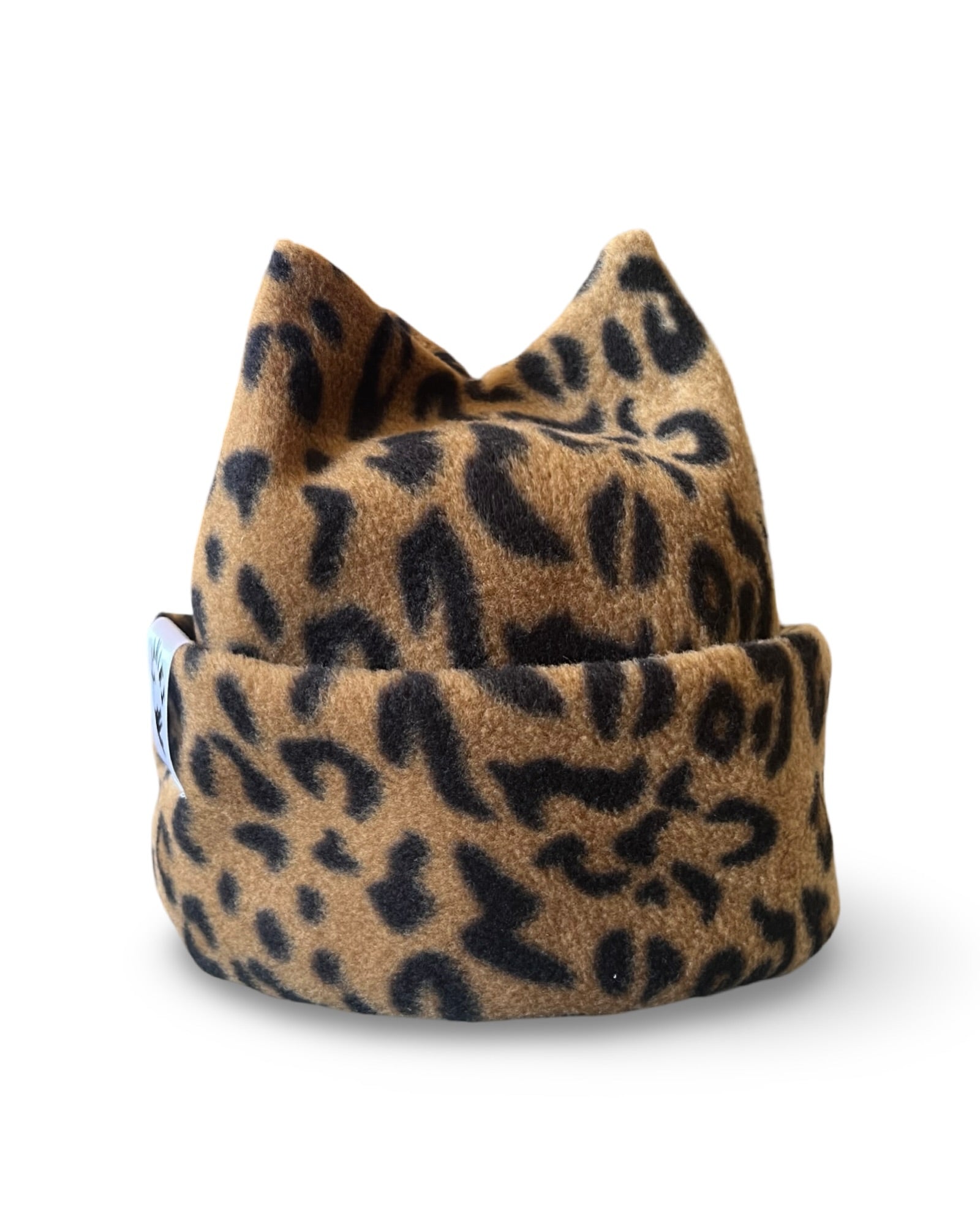 Cheetah Print Four Point Beanie