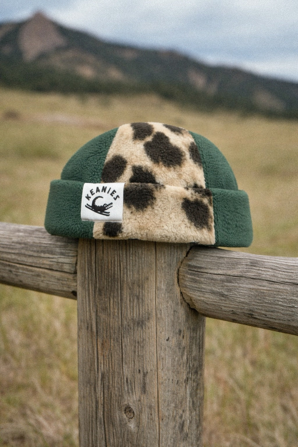 Leopard & Green Fisherman Beanie