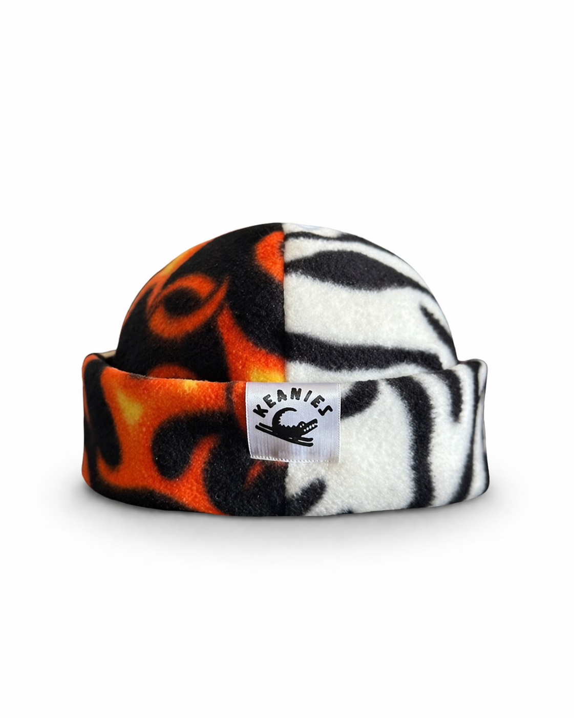 Flame & Zebra Fisherman Beanie