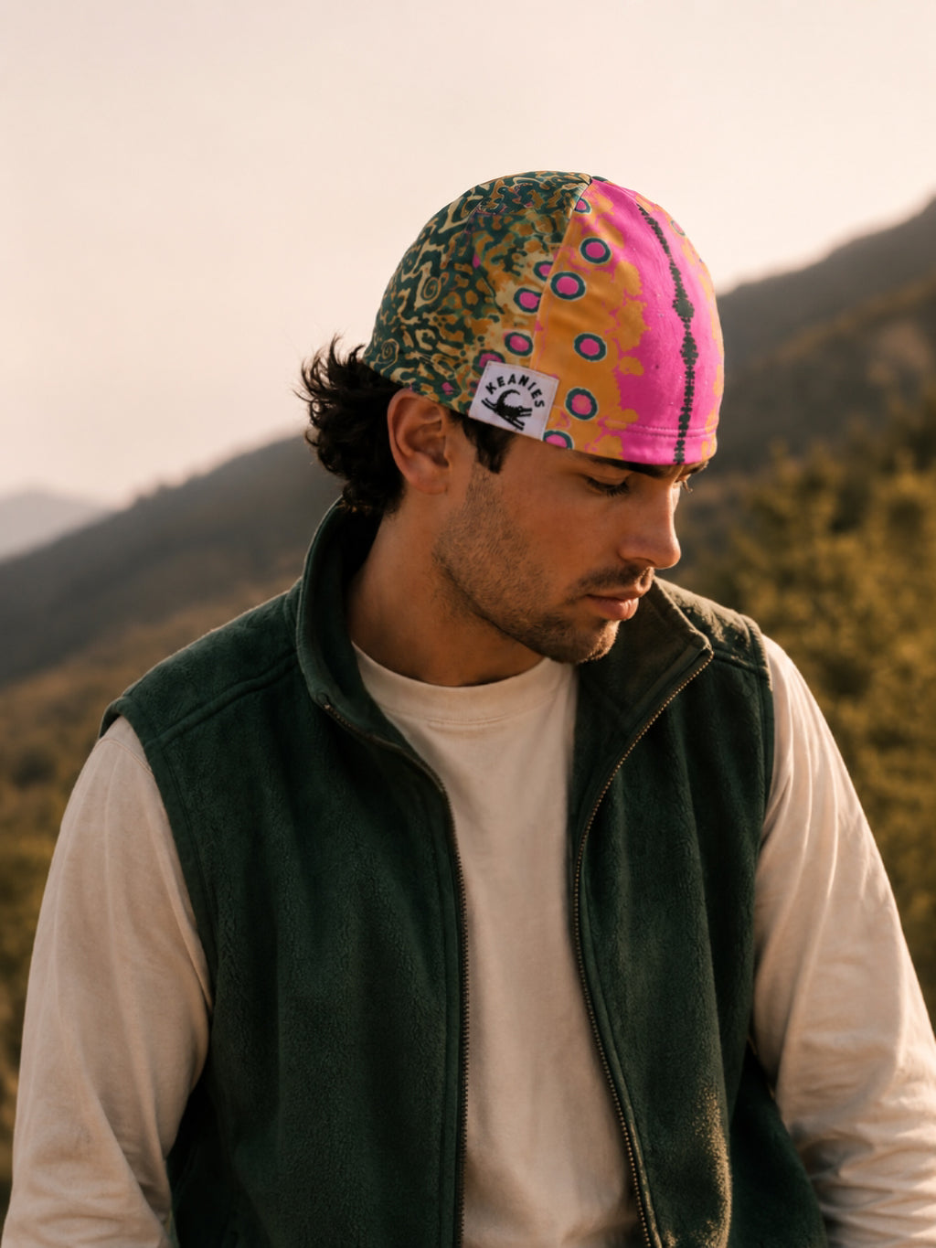 Trout Print Skull Cap | Polartec Fleece