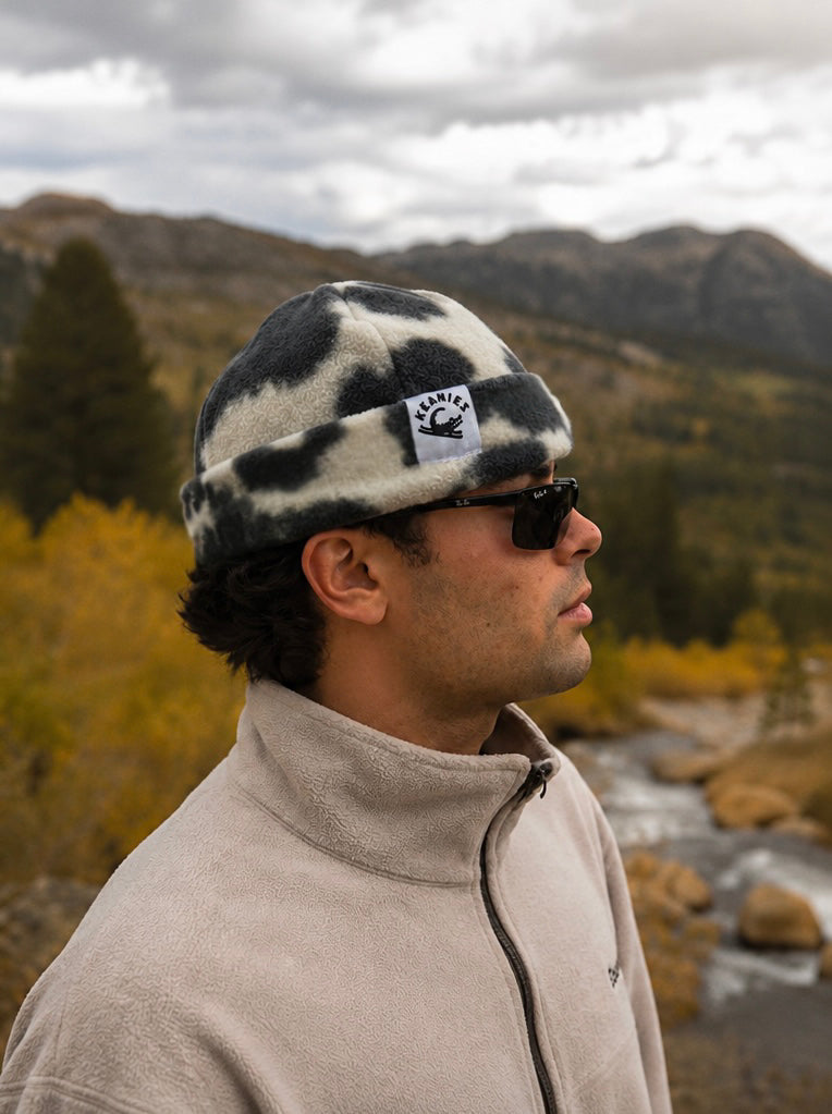 Snow Leopard Fisherman Beanie