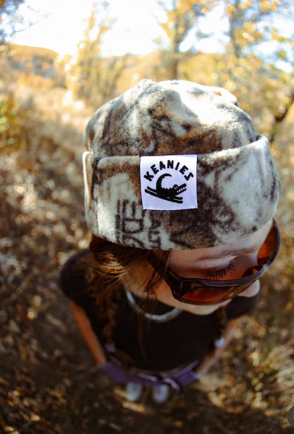 Camo Box Top Fleece Beanie