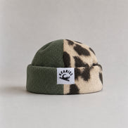Leopard & Green Fisherman Beanie