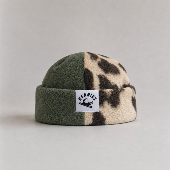 Leopard & Green Fisherman Beanie