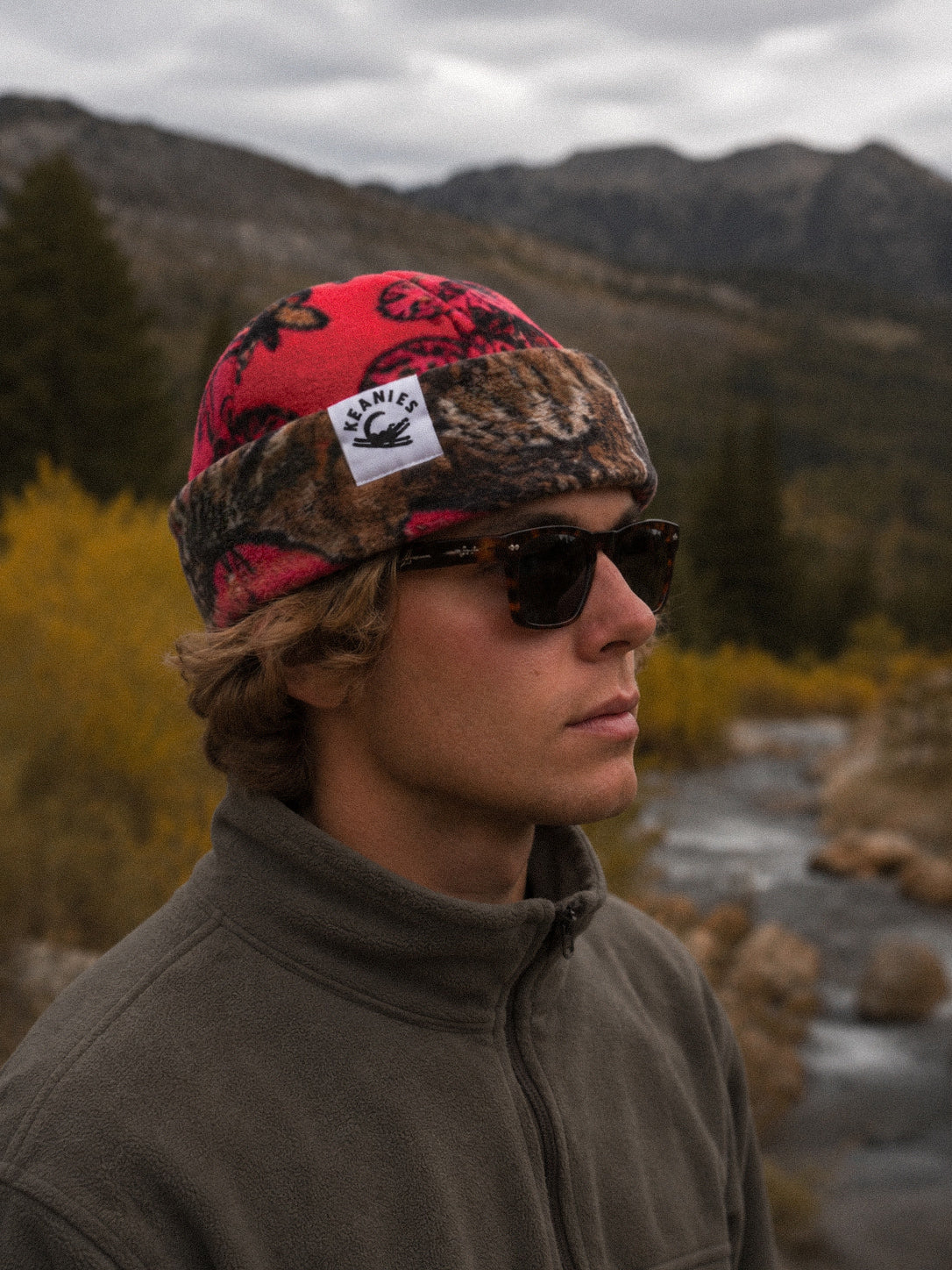 Pink Camo Fisherman Beanie
