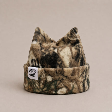 Camo Four Point Fleece Beanie