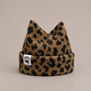 Cheetah Print Four Point Beanie