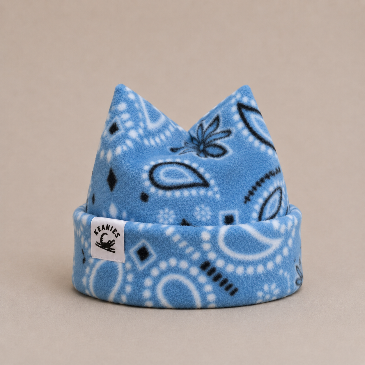 Blue Bandana Four Point Beanie