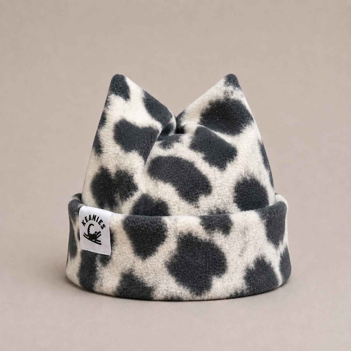 Snow Leopard Four-Point Beanie