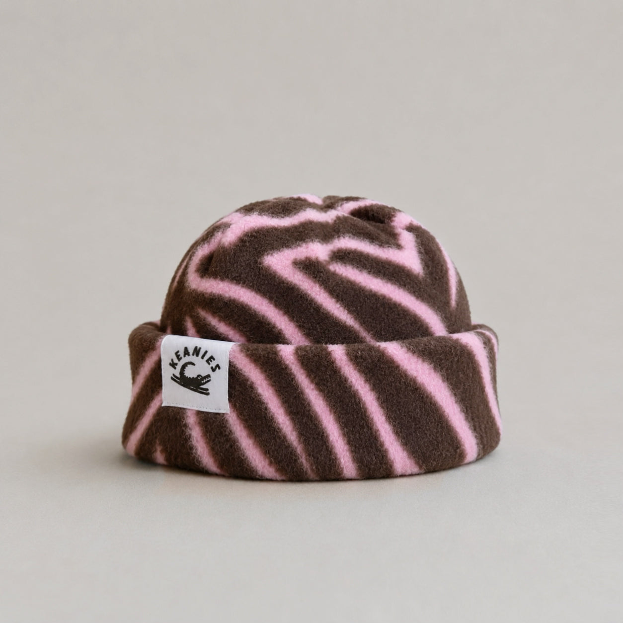 Pink zebra Fisherman Beanie