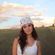 Snow Cheetah Box-Top Beanie