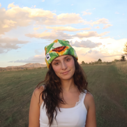 Sunflower Box Top Beanie