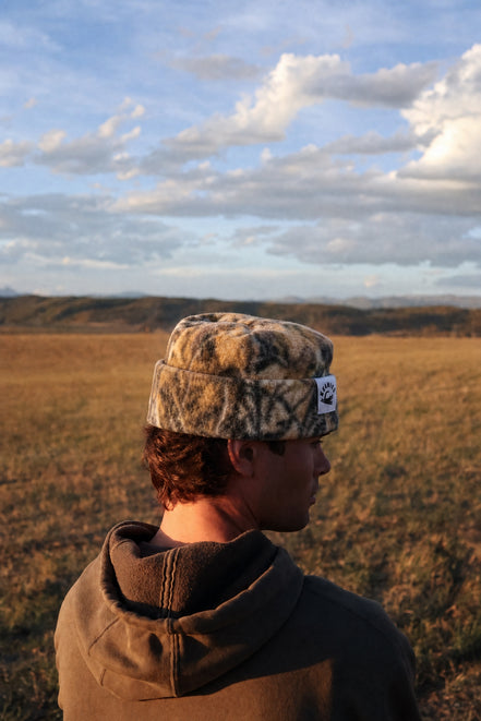 Camo Box Top Fleece Beanie