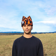 Flame Box Four-Point Fleece Beanie