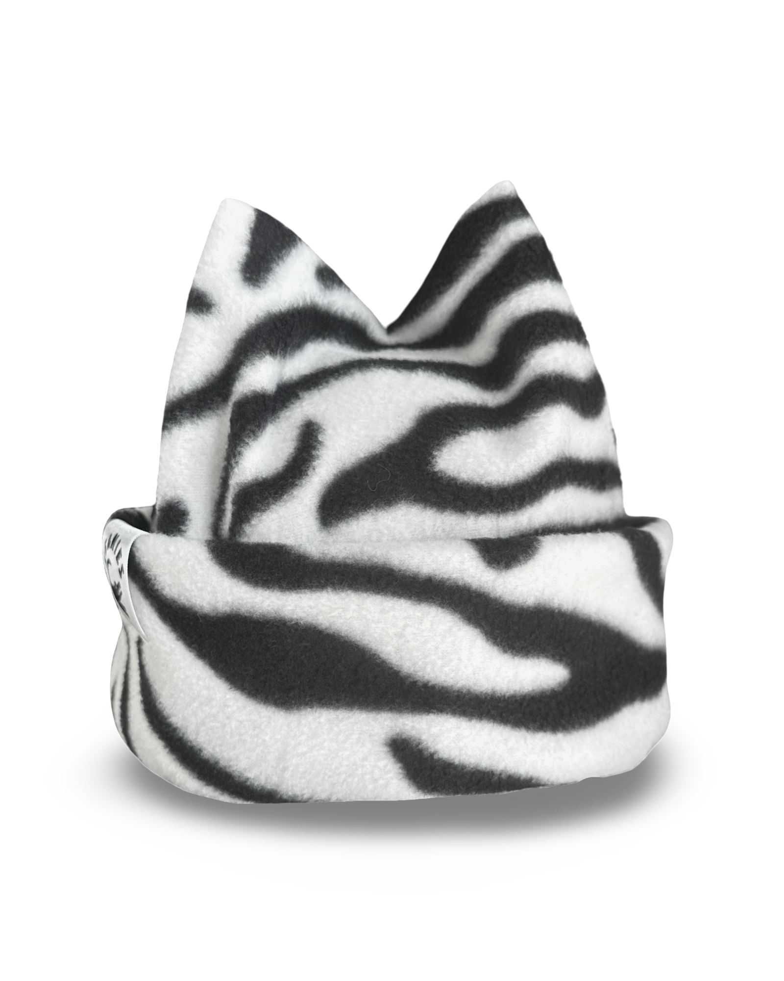 Zebra Box Four-Point Fleece Beanie