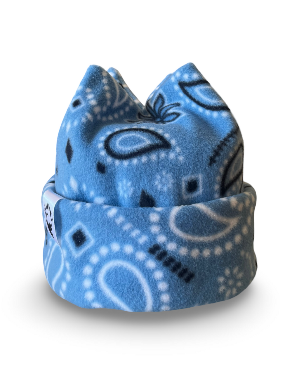 Blue Bandana Four Point Beanie