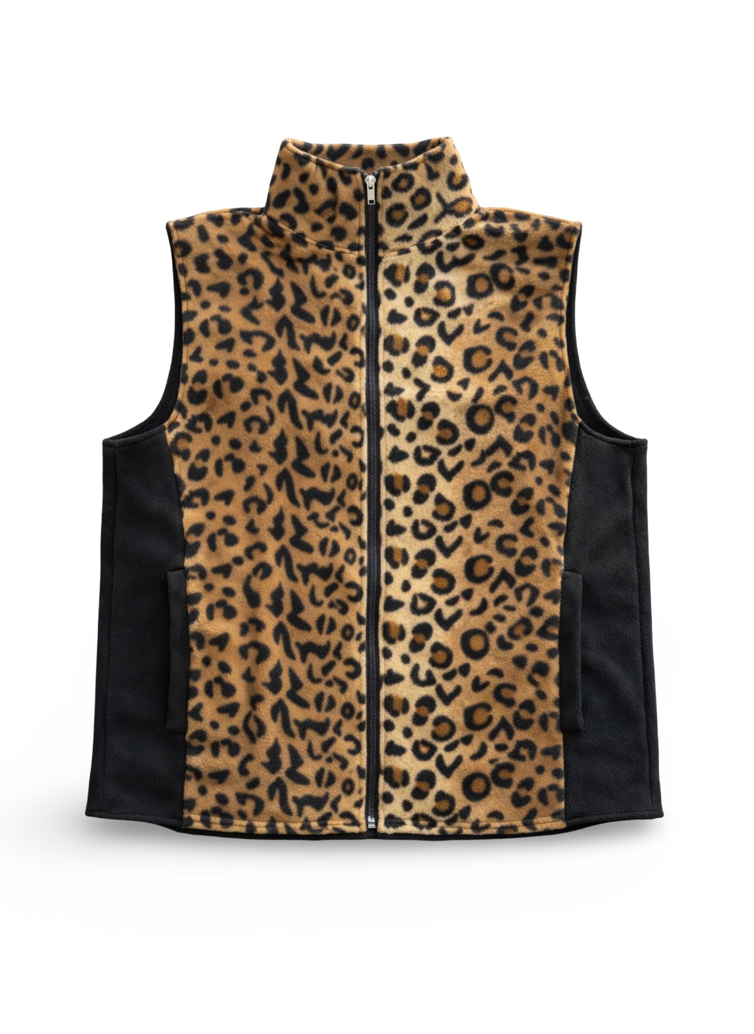 Cheetah Fleece Vest