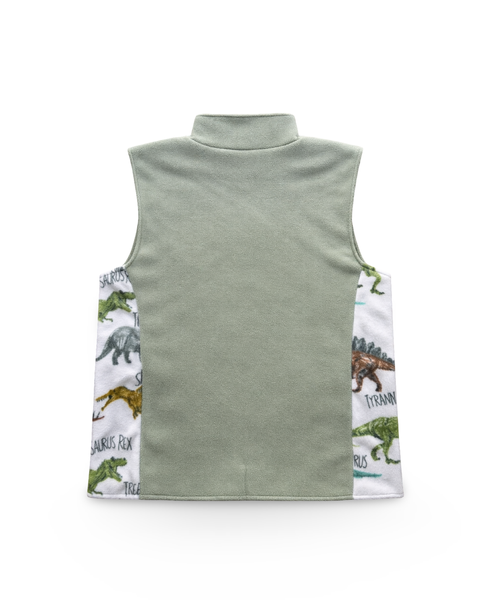 Green Dinosaur Fleece Vest