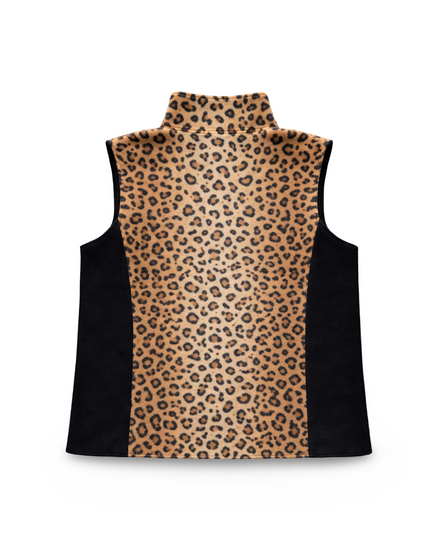 Cheetah Fleece Vest