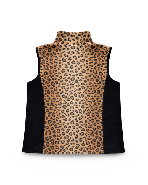 Cheetah Fleece Vest