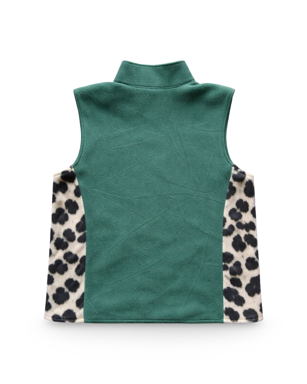 Cheetah and Green Fleece Vest