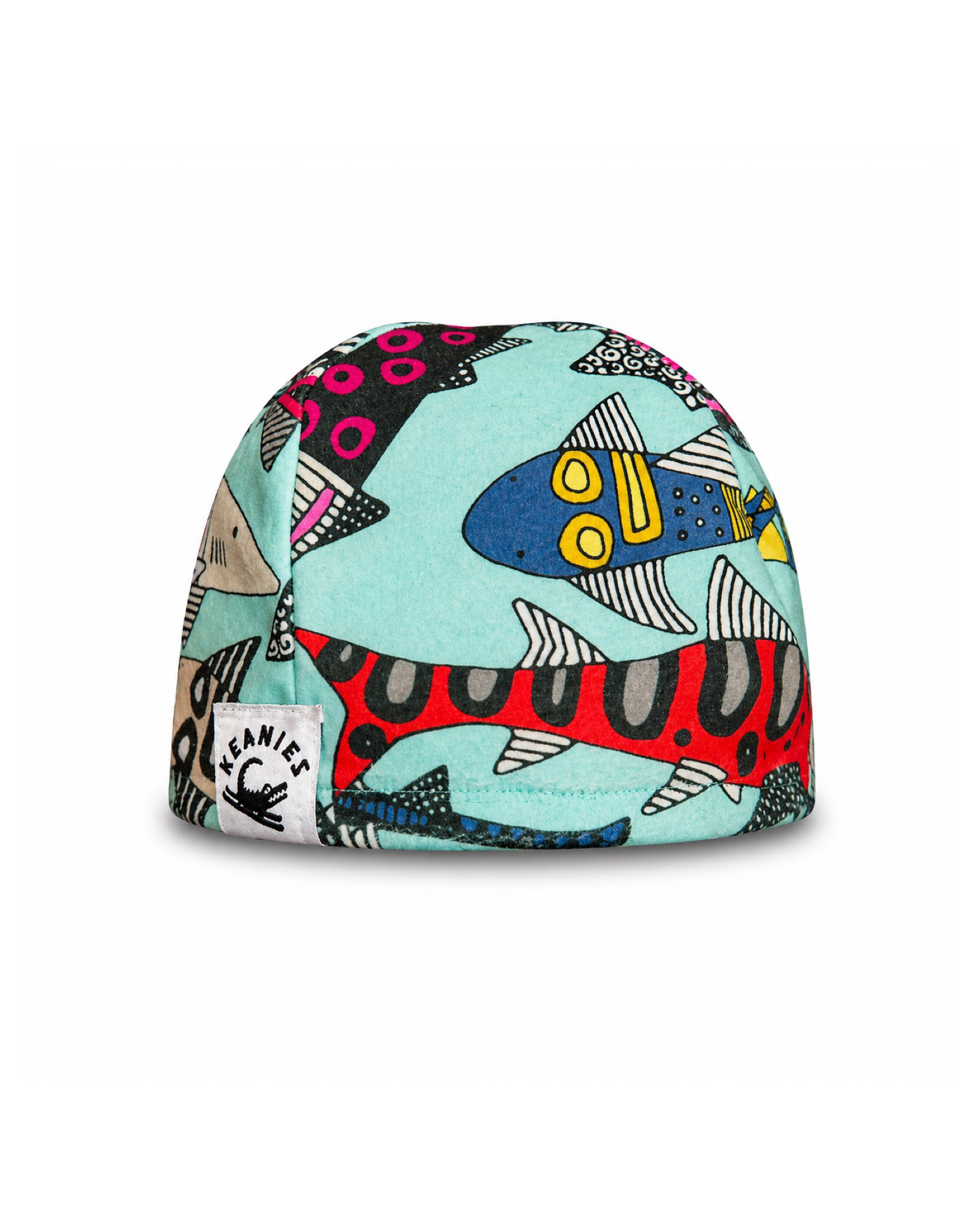 Geometric Sharks Skull Cap