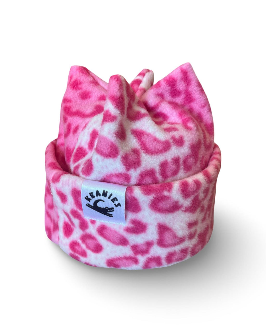 Pink Cheetah Four Point Beanie | Custom fit