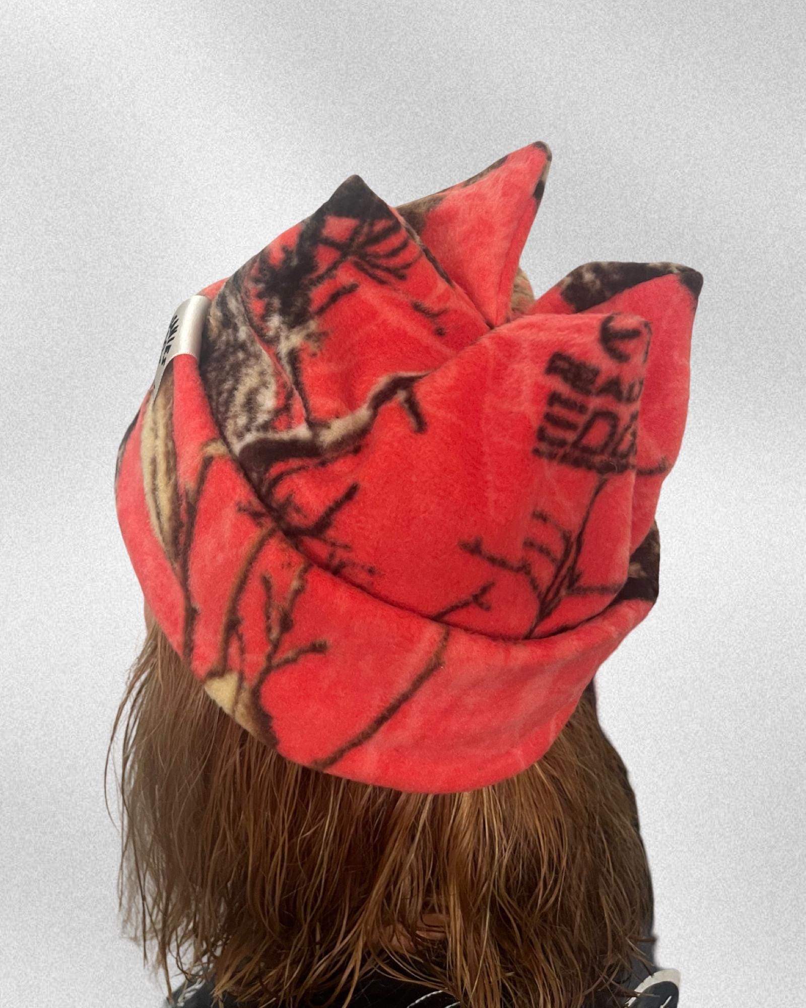 Pink camo four point beanie | Custom fit